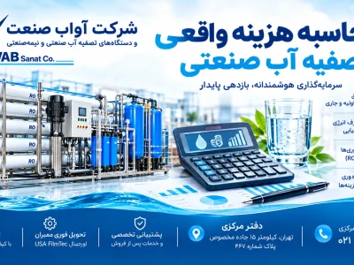 هزینه تصفیه آب صنعتی فقط قیمت خرید نیست. با محاسبه هزینه کل مالکیت (TCO) گزینه اقتصادی‌تر را برای کارخانه خود انتخاب کنید.